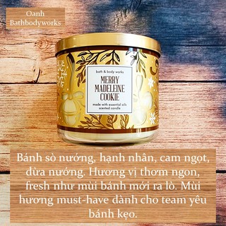 [Đủ mùi] Nến thơm 3 bấc Bath & Body Works (Auth)