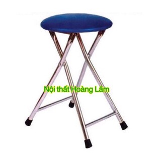 Ghế đôn inox tròn gấp chuẩn hàng Hoà Phát