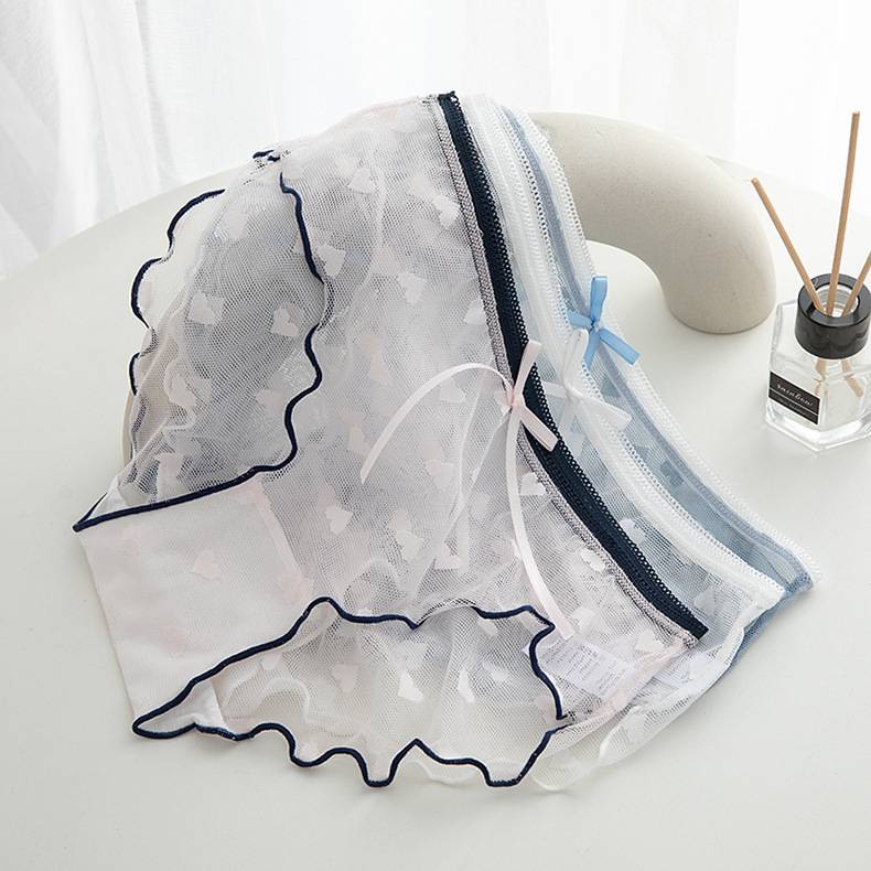 Quần Lót Cotton Phối Ren Mỏng Thoáng Khí Phong Cách Nhật Bản Cho Nữ | BigBuy360 - bigbuy360.vn