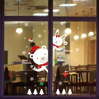 Decal trang trí cửa chào Noel