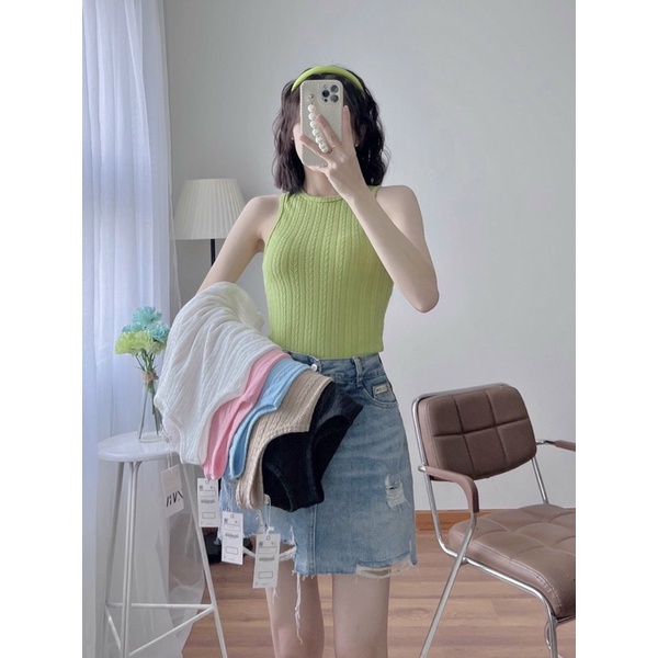 (H.N.M STORE) Áo ba lỗ from dài chất len gân hàng- chuyên sỉ hàng chuẩn shop