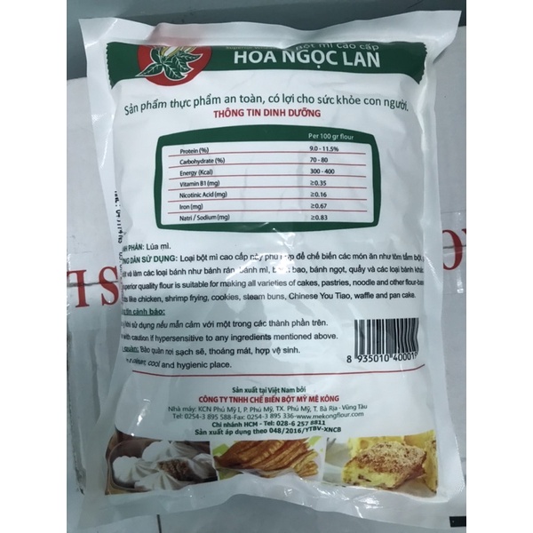 Bột mì gói Hoa Ngọc Lan 500gr