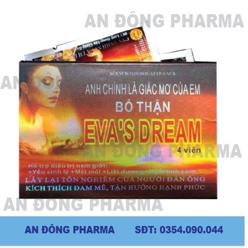 Bổ thận Eva's dream ( Tăng cường sinh lý nam, bổ thận tráng dương viên uống 1h)