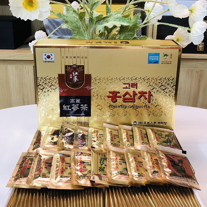 Trà hồng sâm Hàn Quốc 100 gói -Korean Red Ginseng Tea