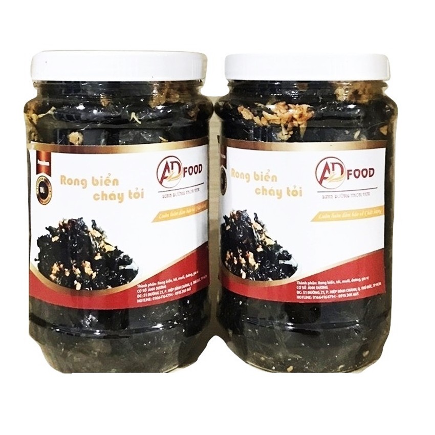 combo 24 hủ rong biển cháy tỏi, 100g/ 1 hủ