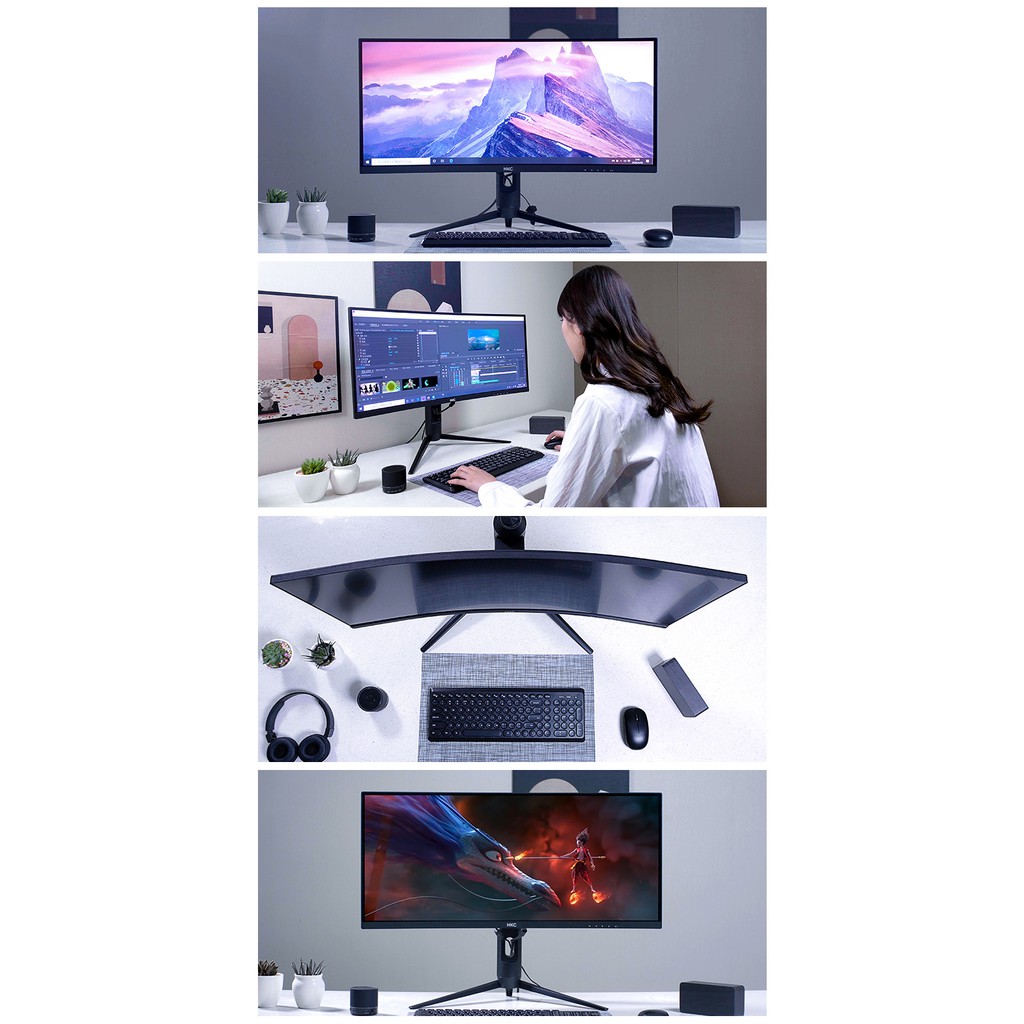 Màn Hình cong HKC 29 inch ultrawide 2k 21:9 C299Q 1500r | BigBuy360 - bigbuy360.vn