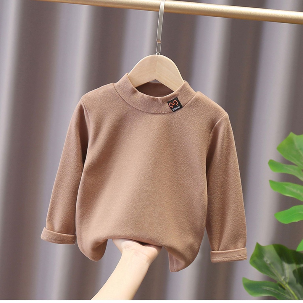 Áo thun tay dài phong cách Hàn Quốc thời trang thu đông đáng yêu cho bé trai