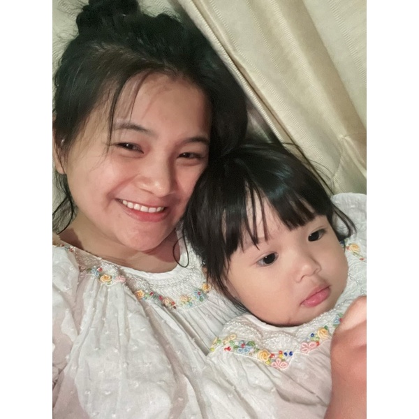 ĐẦM SMOCK ĐÔI MẸ VÀ BÉ THUYỀN HOA