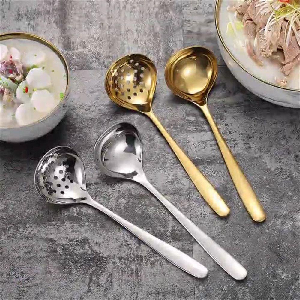 Muỗng Rây Lọc Cán Dài Bằng Thép Không Gỉ Tiện Dụng