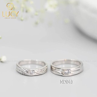 Nhẫn cặp bạc Lucy ND045