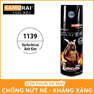 Chai Sơn Màu Đen Kim Loại Ánh Kim 1139