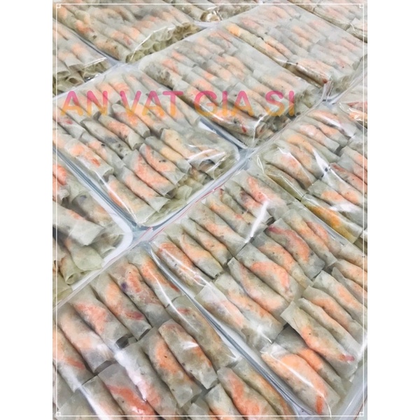 Chả ram tôm đất - size nhỏ 45 cuốn /1khay - giao nhanh hoả tốc 1h tại HCM