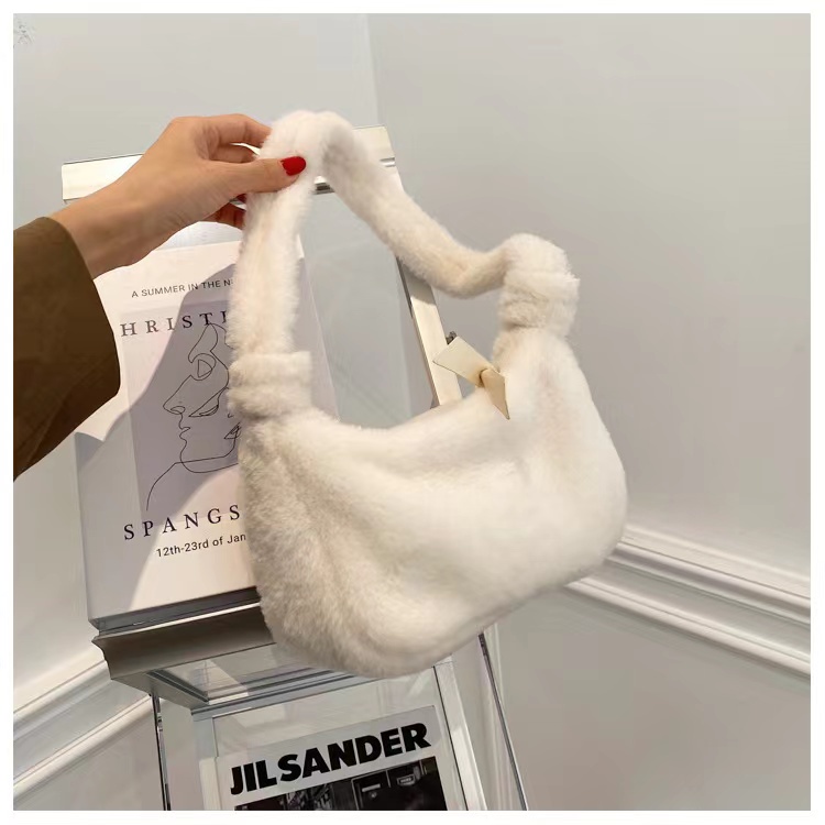 Sf9382 Túi Xách Đeo Vai Flannel Mềm