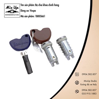 Bộ chìa khóa xe vespa khóa xanh + khóa nâu