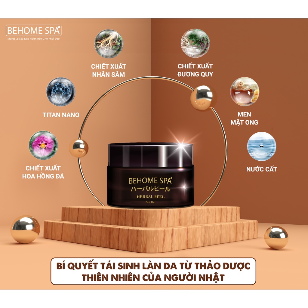 Thay da sinh học 🍒Freeship🍒 Peel da sinh học Behome Spa Da kem nám tàn nhang thâm sạm dưỡng trắng da mặt | BigBuy360 - bigbuy360.vn