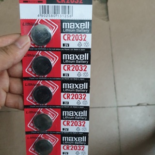 Pin dẹt 3 v Cr2032 maxell