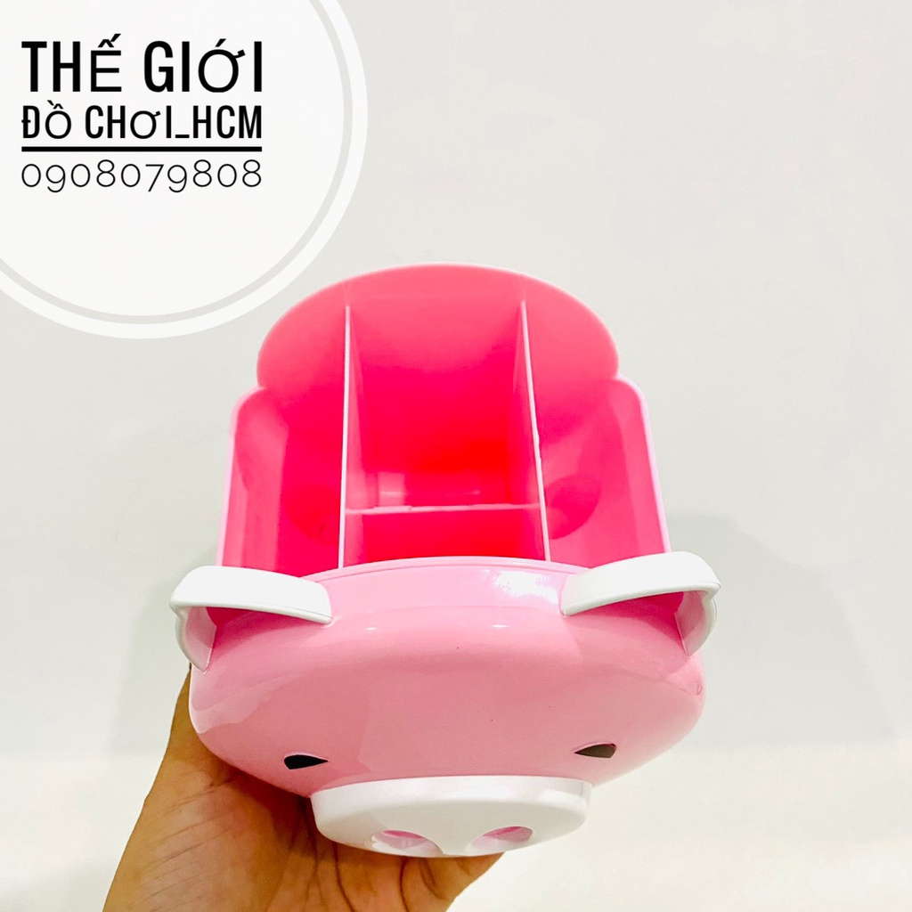 [4 NGĂN-SIÊU TO ] Ống cắm bút để bàn chú heo con/chú thỏ con dễ thương cho bé dùng cắm viết, thước, đồ đựng bút viết học