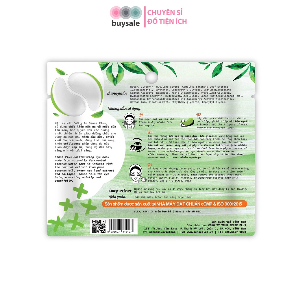 Mặt nạ dưỡng ẩm Sense Plus cung cấp collagen cho vùng da mắt_Buysales_SP_003