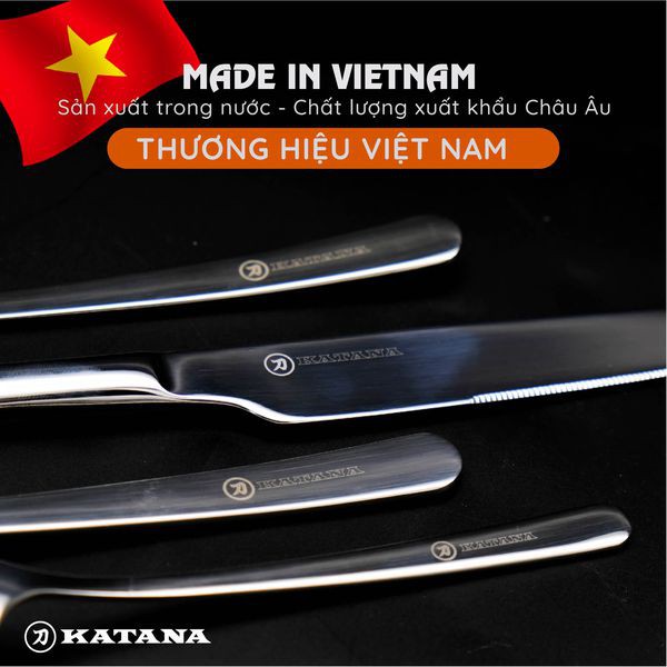 Bộ thìa dĩa bàn ăn inox 304 cao cấp thương hiệu KATANA- KATA100 - KATA400