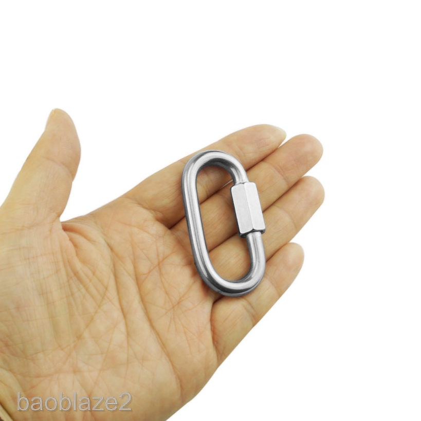 Móc Khóa Carabiner Bằng Thép Không Gỉ 304 5mm X 50mm