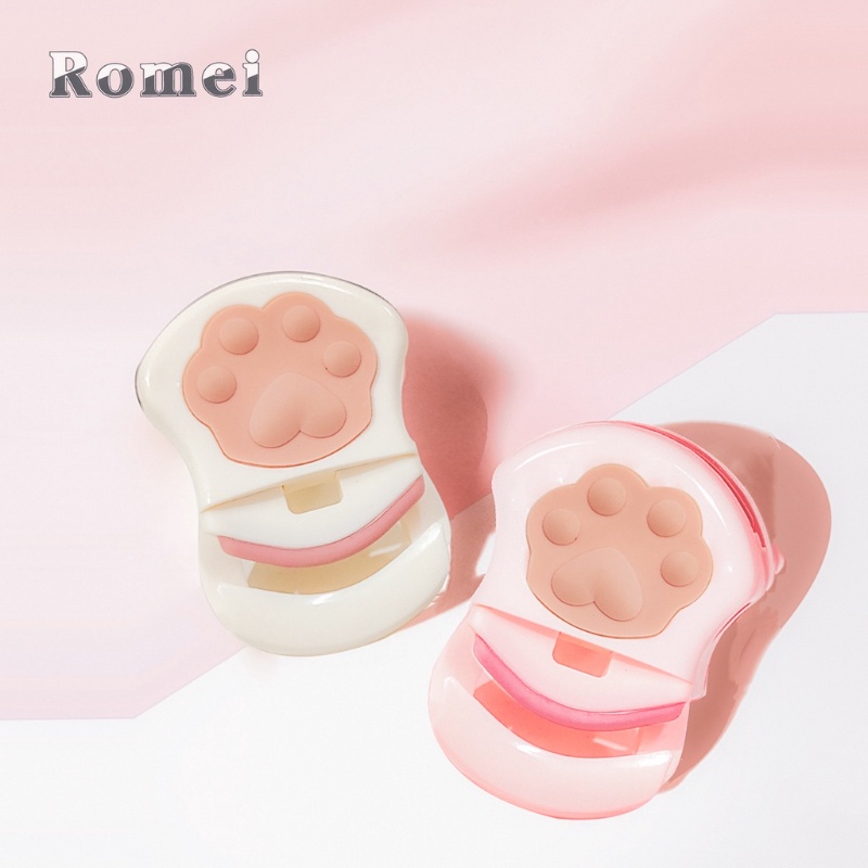 Dụng Cụ Uốn Lông Mi Mini Bằng Nhựa Hình Dấu Chân Mèo Dễ Thương Nhiều Màu Sắc, Dụng cụ bấm mi bằng nhựa hình bàn chân mèo mini nhiều màu tiện dụng, Dụng Cụ Uốn Cong Lông Mi Thiết Kế Hình Chân Mèo Sáng Tạo