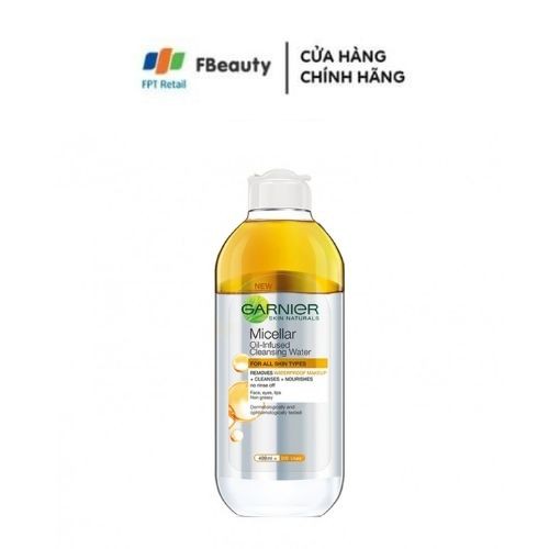 Nước Tẩy Trang Làm Sạch Sâu Garnier Micellar Oil Infused Cleansing Water 400ml