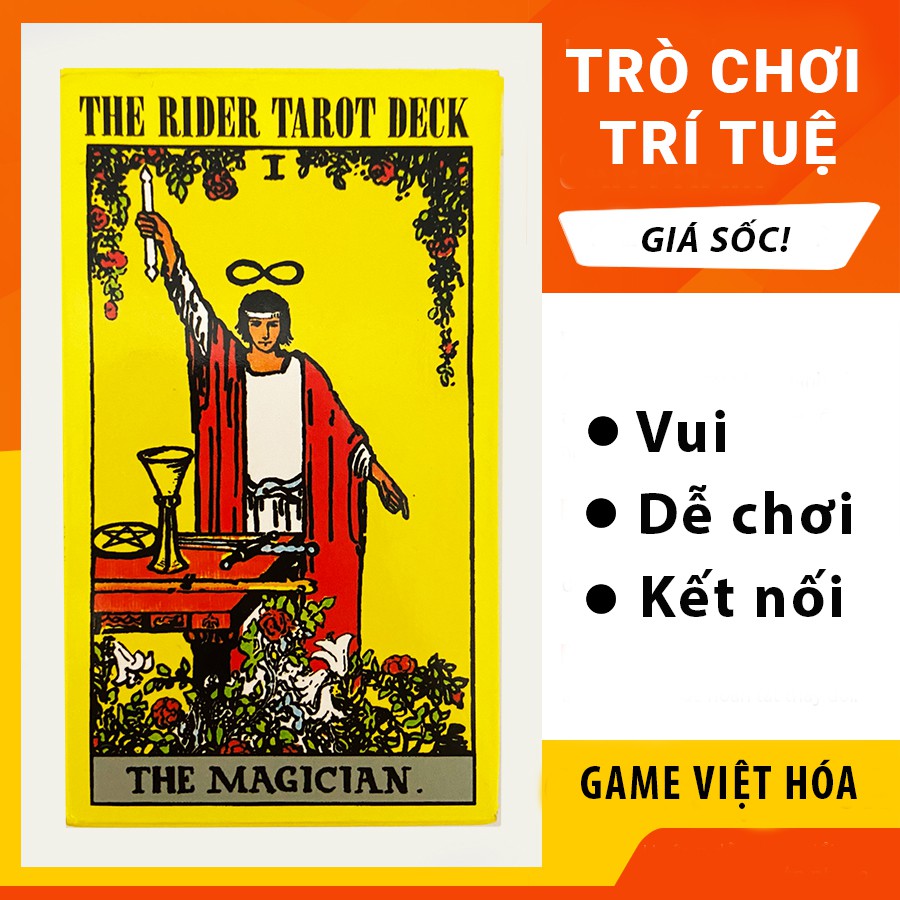 Đồ chơi Bộ bài Tarot giá rẻ phiên bản Rider Waite 78 lá kinh điển, chiêm tinh vận mệnh cuộc đời