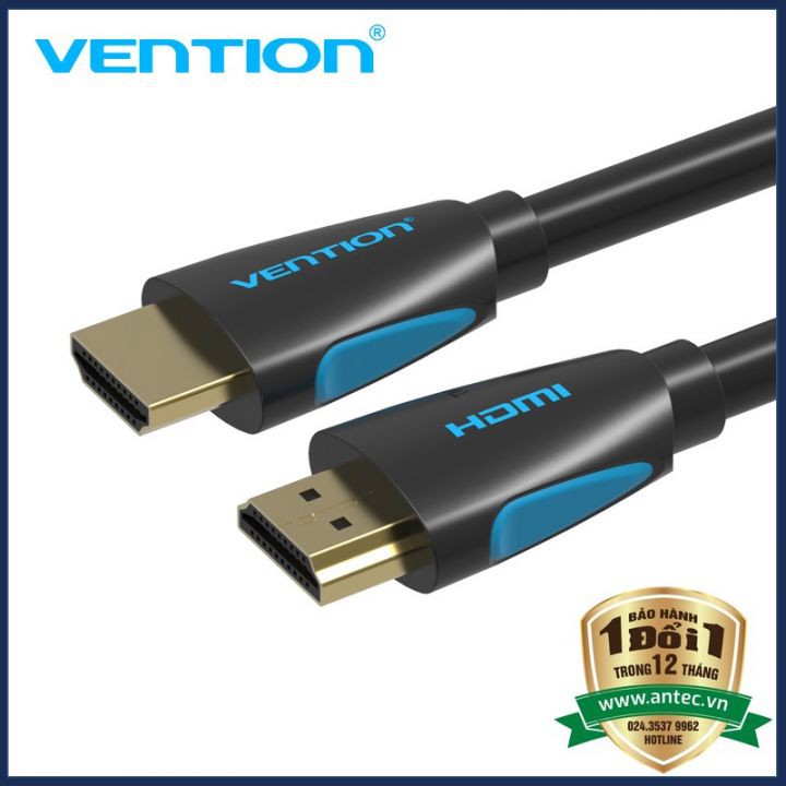 Cáp HDMI 2.0 hỗ trợ 4K 60hz dài 1.5m/2m/3m/5m/10m - Cáp HDMI Dây tròn VAA-M02 Chính Hãng Vention