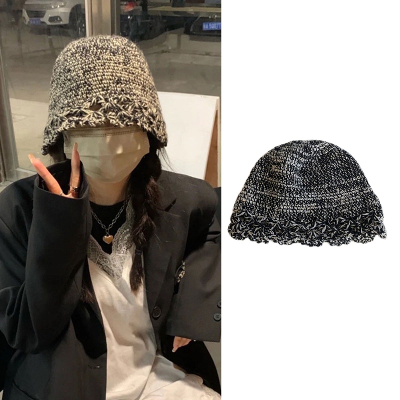 Mũ Dệt Kim Giữ Ấm Mùa Đông Chống Gió Dễ Thương Cho Nữ