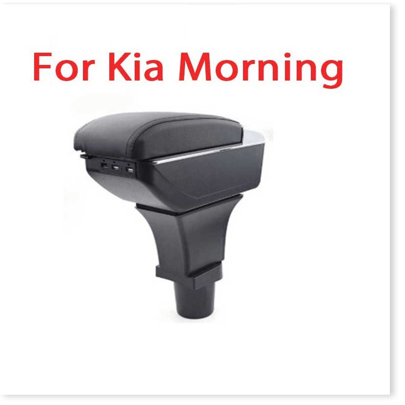 Hộp Tỳ Tay Kia Morning 2008 - 2020 Nhựa Bọc Da Không Kẹt Ghế Đủ Màu