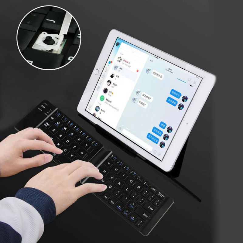 RUN♡ Mini Bluetooth 3.0 Folding Keyboard Wireless Keypad For IOS/Android/Windows Ipad