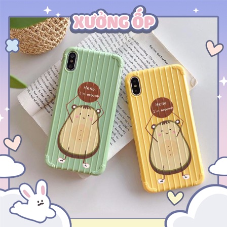 < IPHONE > Ốp vân vali Khoai tây dễ thương cho Iphone