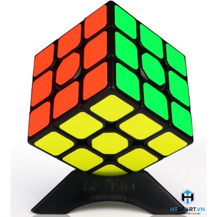 RuBik 3x3, Khối Rubix 3 Tầng Khối Lập Phương Viền Đen, Phát Triễn Trí Tuệ QiYuan CuBe Cao Cấp ( Black )