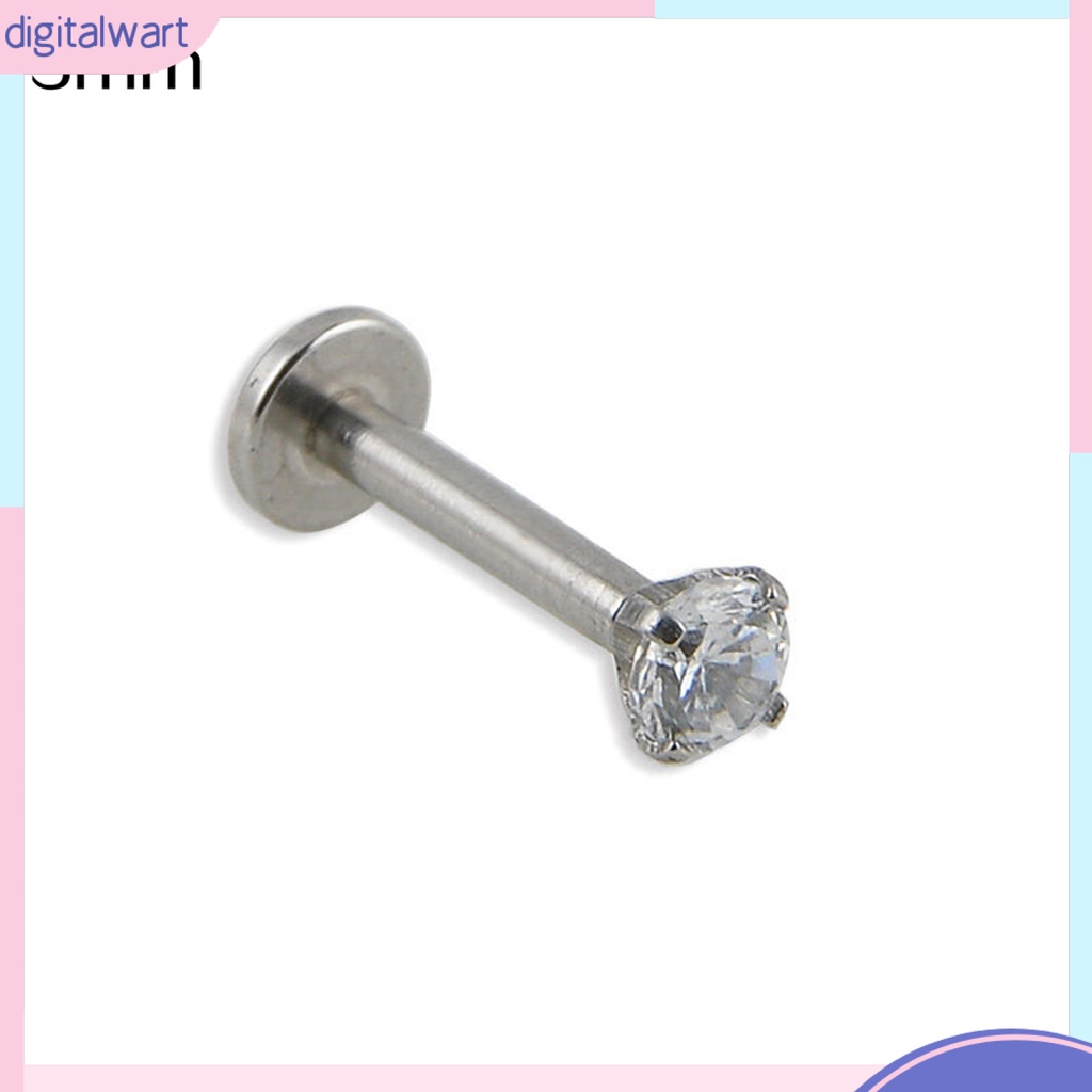 1 khuyên mũi đính kim cương giả cho nam nữ