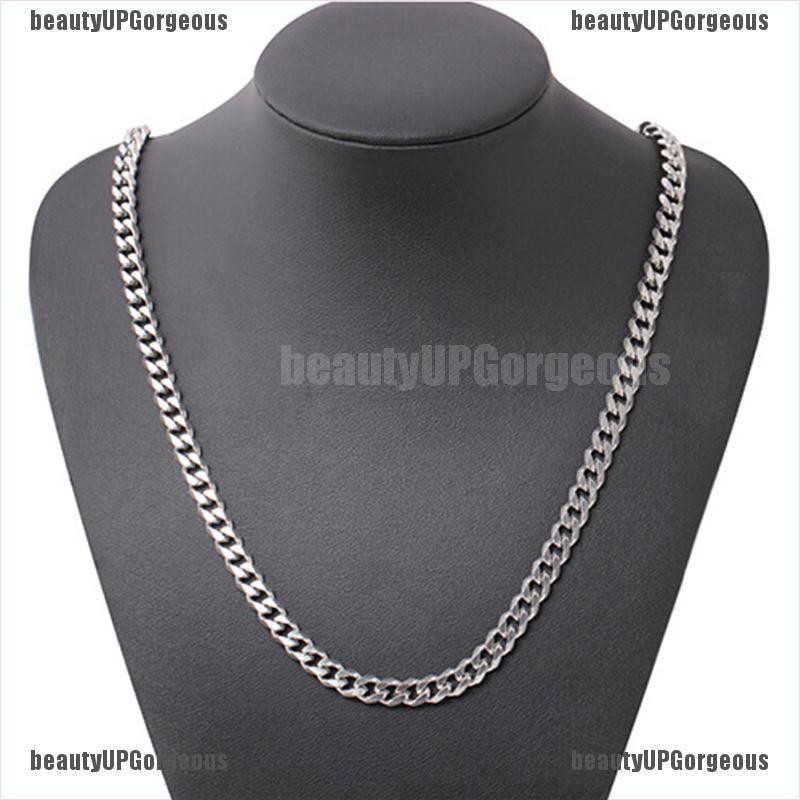 Vòng cổ bằng thép không gỉ 4-6mm phong cách hiphop thời trang cho nam