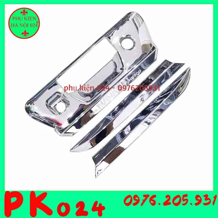[Navara 2015-2020] Ốp Tay Mở Cốp Mạ Crom Xe - Navara 2015-2020