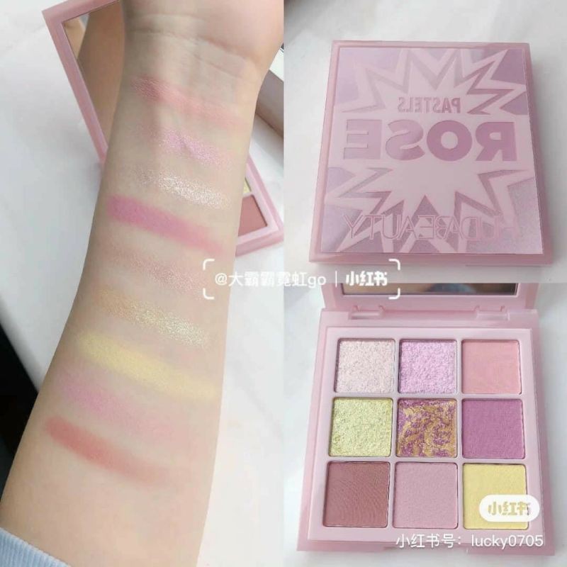 🍑Bảng Mắt Huda 9 ô PASTELS ROSE