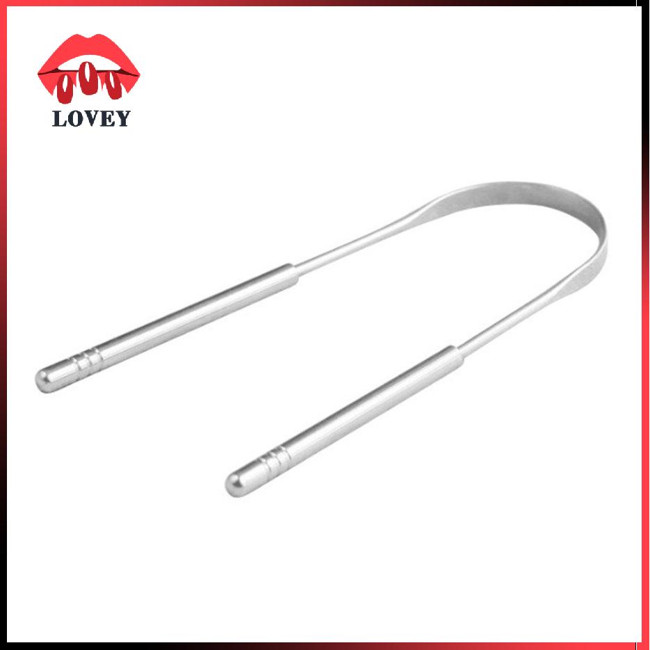 lovey★U-Shaped Tongue Scraper Tongue Cleaning Brush Stainless Steel Tongue Scraper
