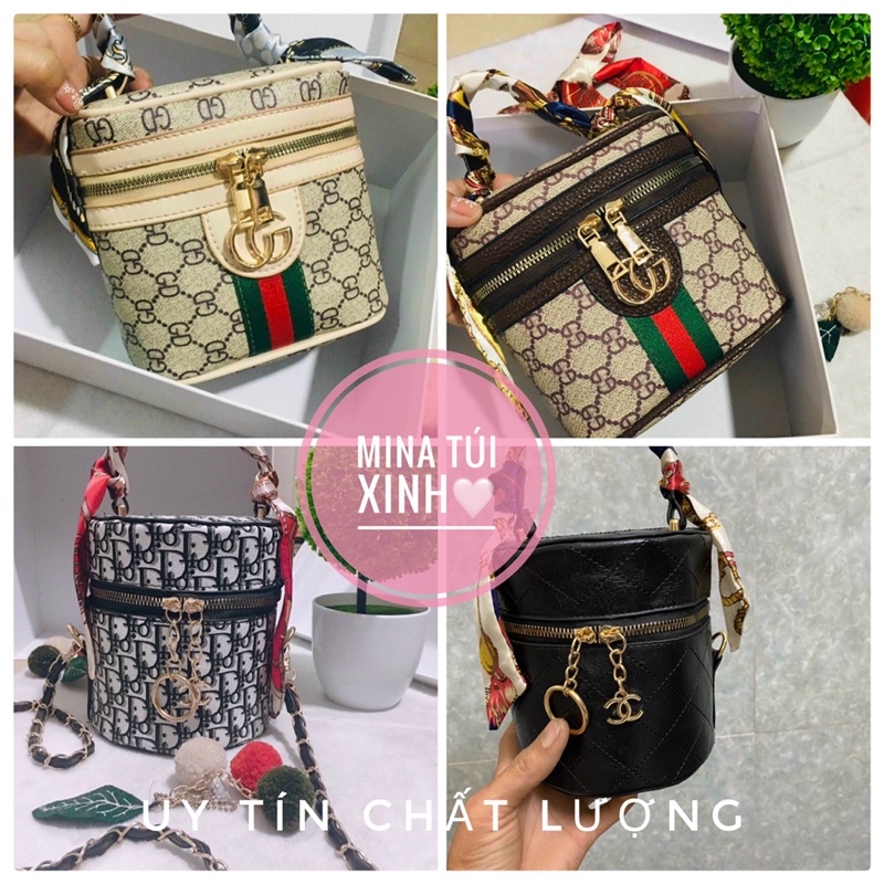 Túi Xách Nữ Cốp Tròn (FREE SHIP)Quai Phụ Kiện Đeo Chéo (Có Hộp)❤️❤️❤️