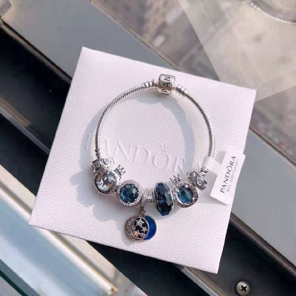 Vòng đeo tay Pandora charms màu bạc PANDORA BRACELET SET BSTZ169 thời trang cho nữ