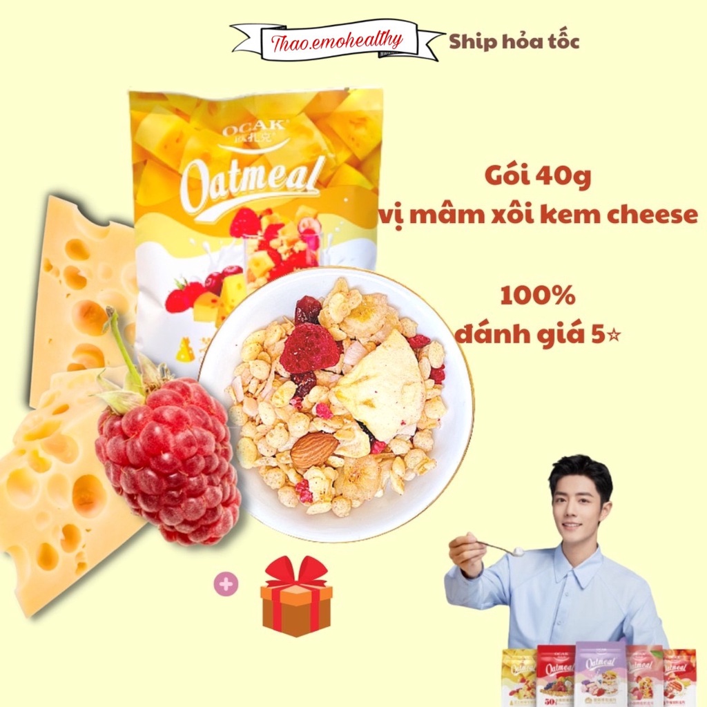 ( SỈ - COMBO 4 GÓI ) NGŨ CỐC ĂN VẶT - ĂN KIÊNG - BỬA ĂN SÁNG HEALTHY