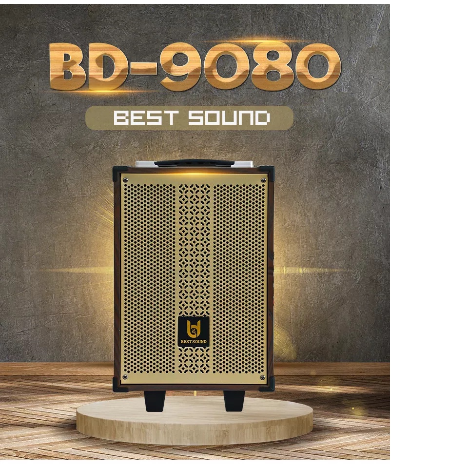 Loa Kéo Nhập Khẩu Best Sound B Y 9080 Bass 20cm Kết nối Bluetooth Hàng Chính Hãng