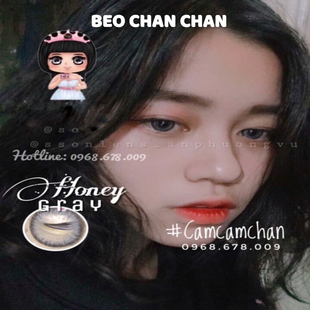 Kính áp tròng Vassen Hàn Quốc_honey gray