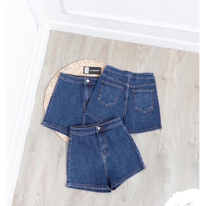 Quần short jean lưng cao dáng ôm tôn dáng, Quần đùi bò dáng ôm lưng cao BIGSIZE