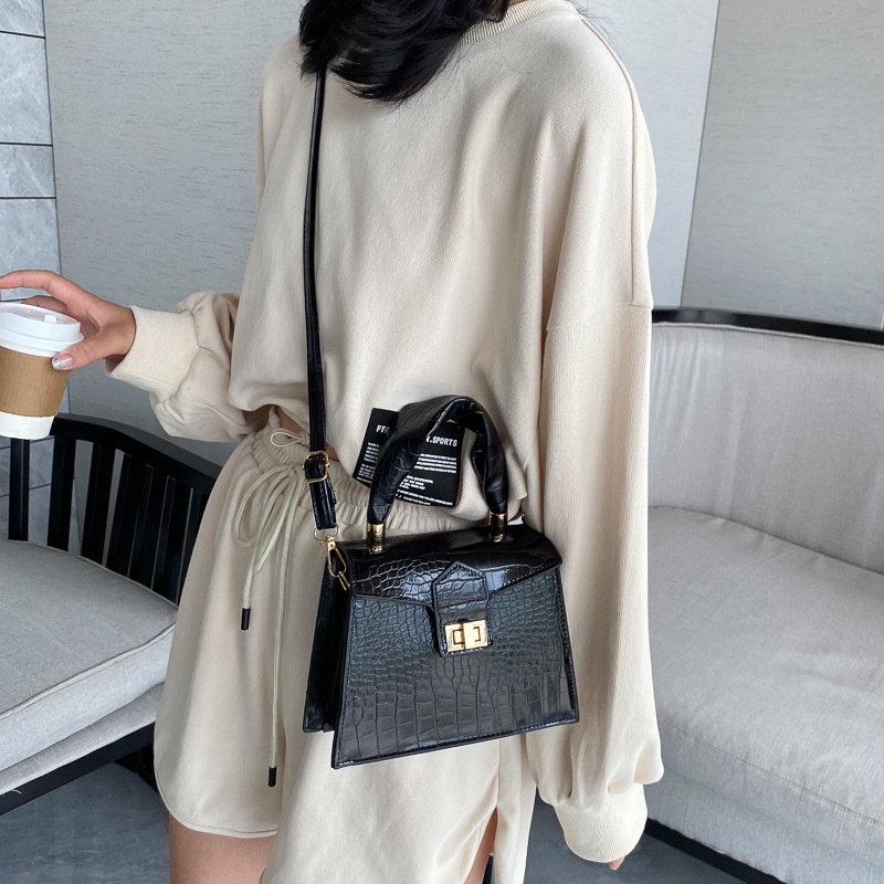 IELGY Túi Xách Dáng Vuông Kiểu Retro Trẻ Trung Sành Điệu Cho Nữ