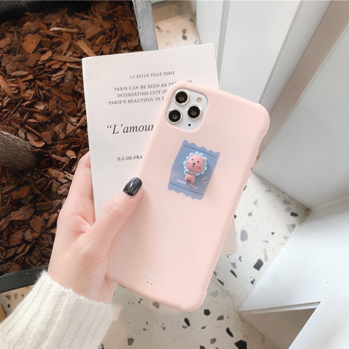 Ốp Lưng iPhone 7/8/7Plus/8Plus/X/XS/XSMax/11/11Pro/11ProMax Sư Tử Mini 3D - Mã TZAC273