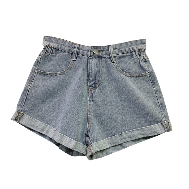 Quần short jean nữ NRVP ống rộng thời trang Hàn Quốc