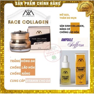Combo Kem face DNA collagen cá hồi và tinh chất Saffron