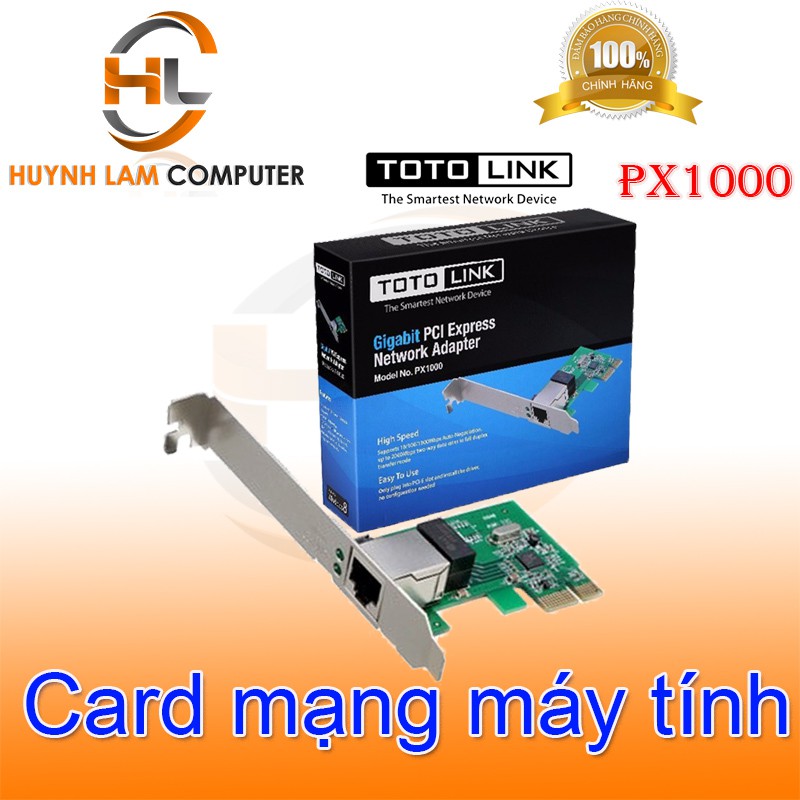 Card mạng-Card mạng có dây Totolink PX1000 Digiworld/Elite/Anh Ngọc phân phối