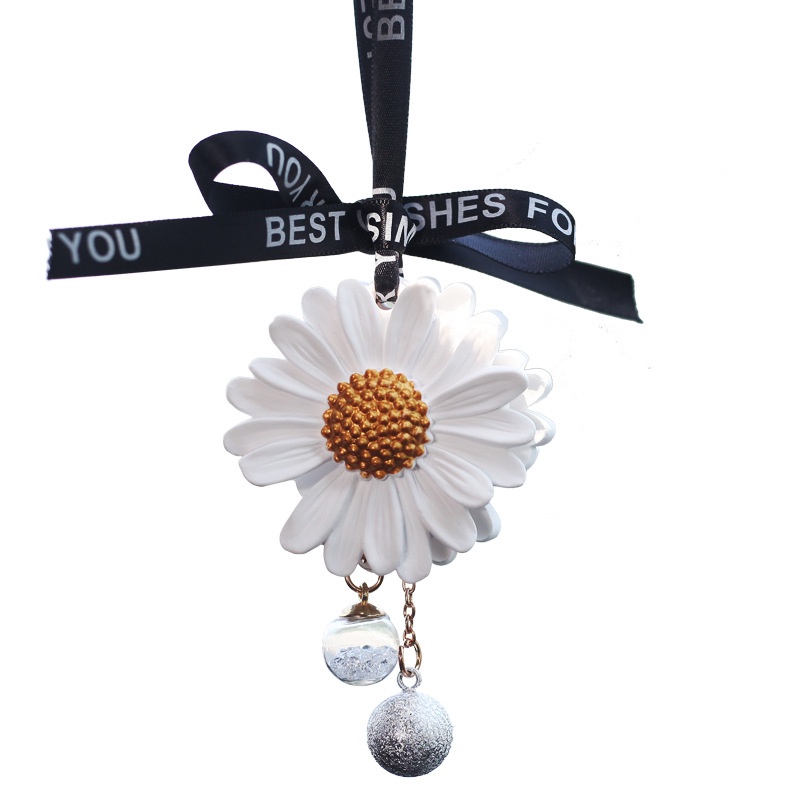 Dây Treo Trang Trí Gương Chiếu Hậu Xe Hơi Hình Hoa Cúc Nhỏ Xinh